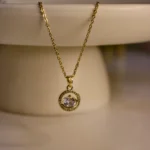 Dainty Saturn Necklace