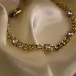 cubic zirconia bracelet gold