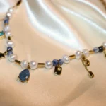 pearl and stone necklace