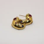 dazzle gold hoops