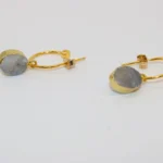 labradorite hoops