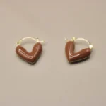 espresso heart hoops