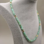 green beaded necklace