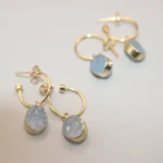 aquamarine hoops